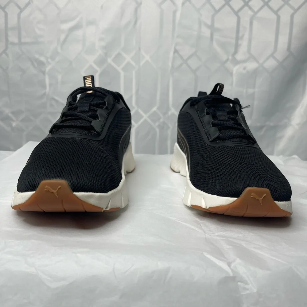Puma Focus Lite Black Rose Gold Metallic Running Shoes Women's Size 10